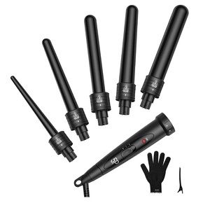 Homitt 5in1 Curling Wand Set